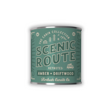 The candle on a white background