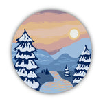 Winter Sunset Sticker
